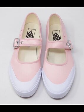 Vans '93 Mary Jane Ballet Chintz Rose Pink Satin Sneaker Womens Size 8